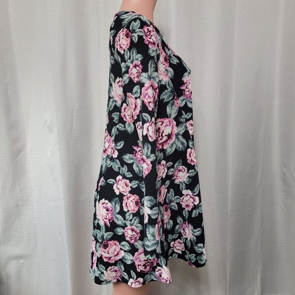 Show Me Your Mumu Harrison Babydoll Dress Women's Size Small Black Floral Print - Picture 3 of 9